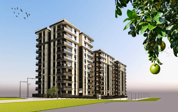 istock 3D render of 3 building exterior 913016794