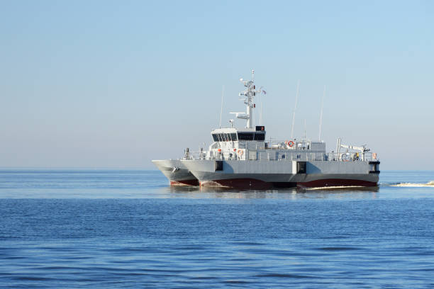 istock Warship on the sea 913017216