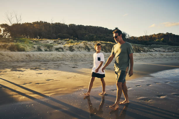istock I cherish walks on the beach with my father 913017884