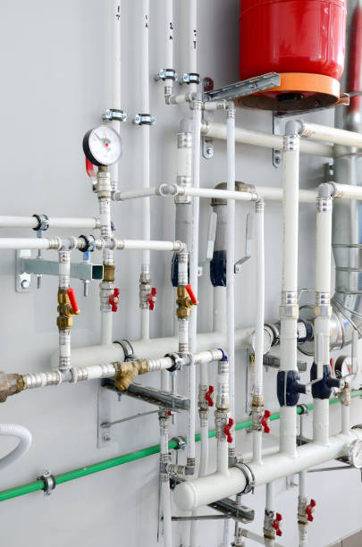 istock Large industrial boiler room 913023288