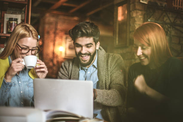 istock Young business colleagues at coffee break have fun. 913023824