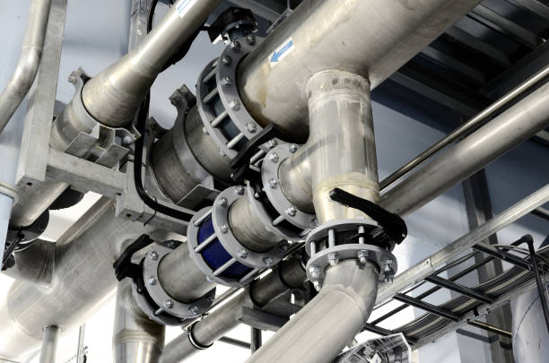 istock Large industrial boiler room 913031240