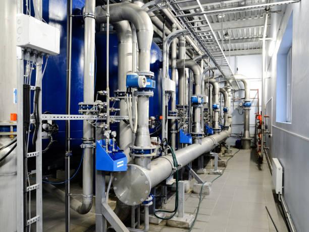 istock Large industrial boiler room 913031250