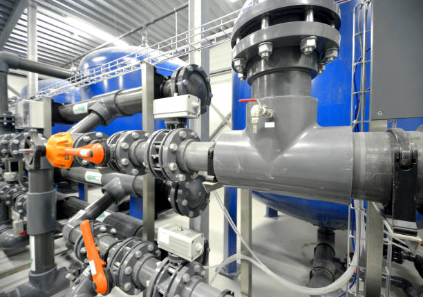 istock Large industrial boiler room 913031256