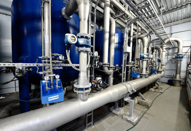 istock Large industrial boiler room 913031290