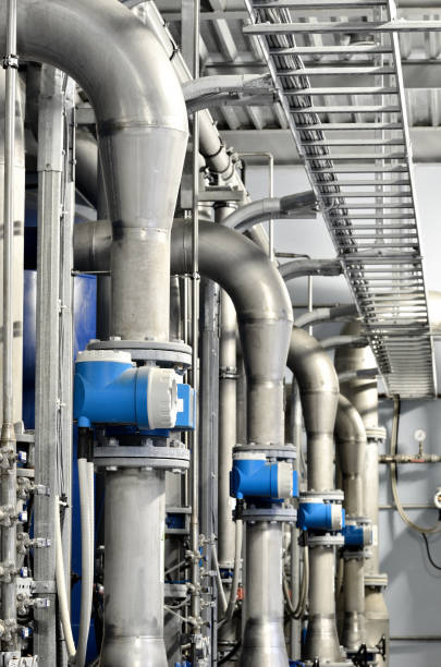 istock Large industrial boiler room 913031348