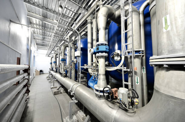 istock Large industrial boiler room 913031350