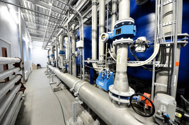 istock Large industrial boiler room 913031370