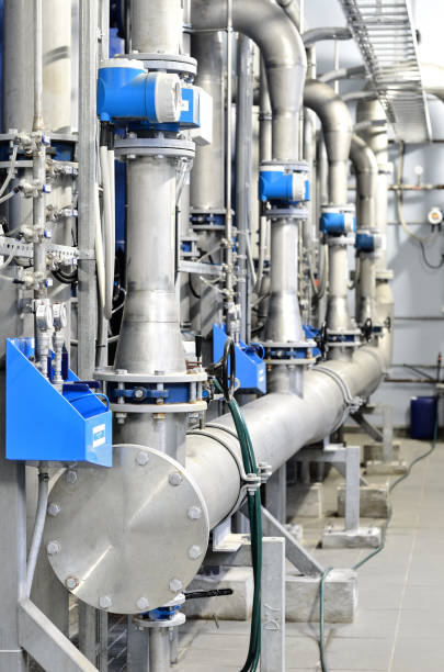 istock Large industrial boiler room 913031586