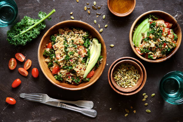 istock Quinoa salad with kale, cherry tomatoes and pumpkin seeds 913049014