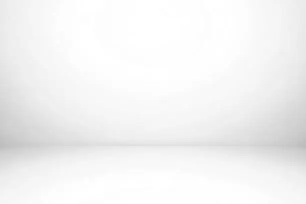 Photo of Empty gray studio room, used as background for display your products