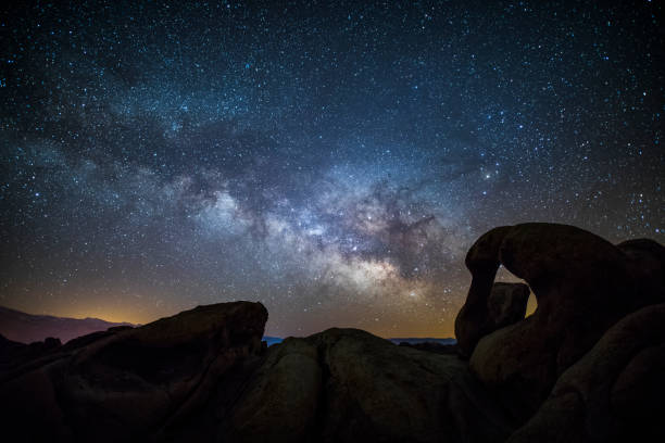 istock Milky Way over Mobius Arch in California, USA 913065084