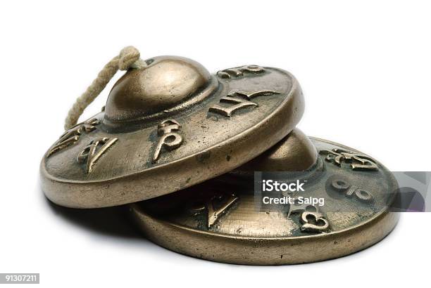 Tibetische Tingsha Becken Stockfoto und mehr Bilder von Antiquität - Antiquität, Beckeninstrument, Bronze
