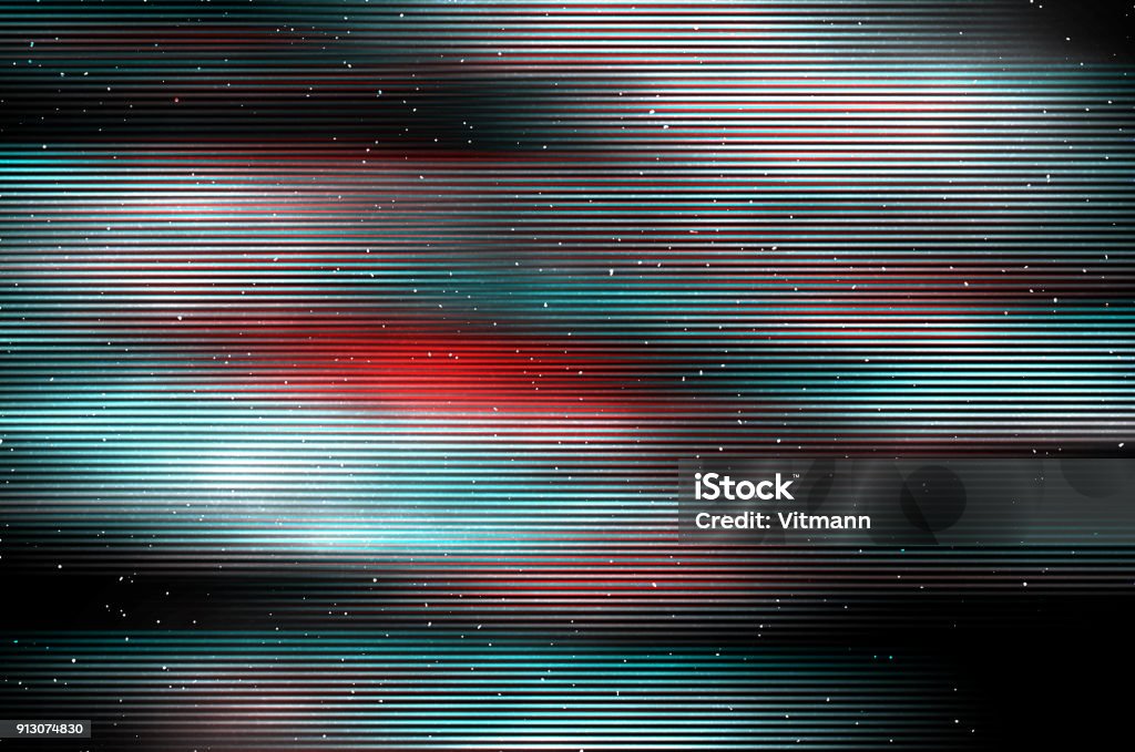 Glitch psychedelischen Hintergrund. Alte TV-Screen-Fehler. Digital Pixel Rauschen abstrakte Muster. Foto-Glitch. TV-Signal scheitern. Technisches Problem-Grunge-Wallpaper. Buntes Rauschen - Lizenzfrei Problem Stock-Illustration