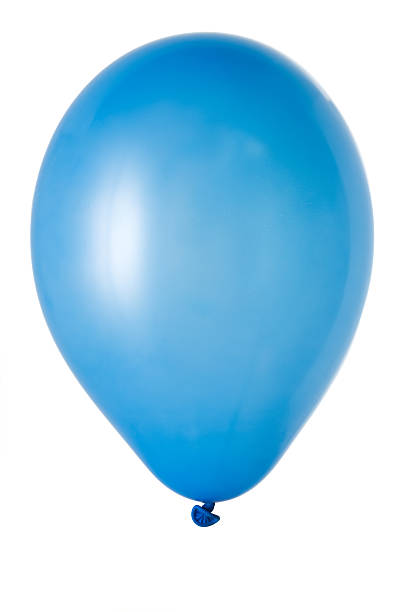 Colorful party balloon isolated over a white background. stock photo