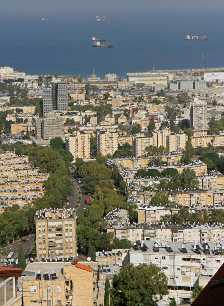 istock top view of city Haifa 913084452