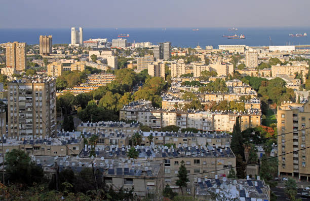 istock top view of city Haifa 913085790