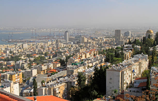 istock top view of city Haifa 913086824