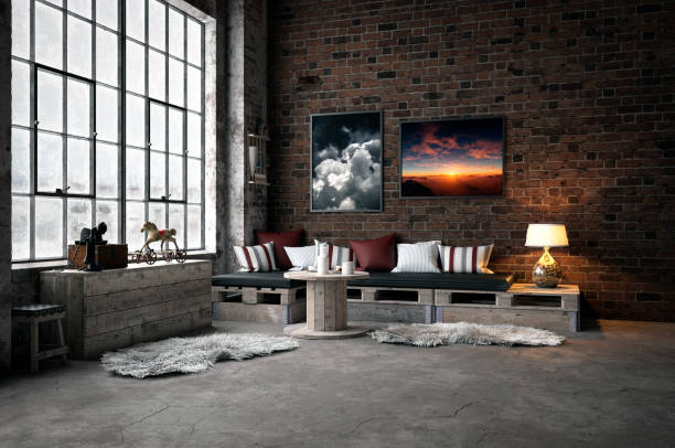 istock Industrial-Style Domestic Room 913091008