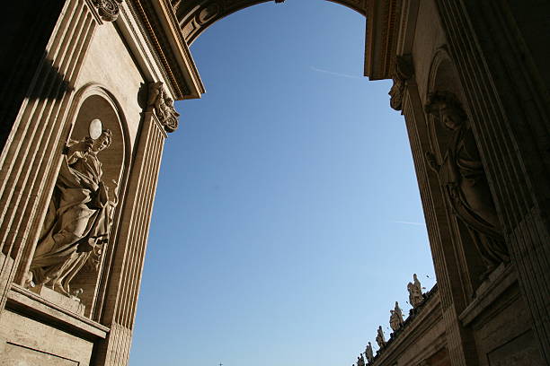 Arch in Vatican stock photo