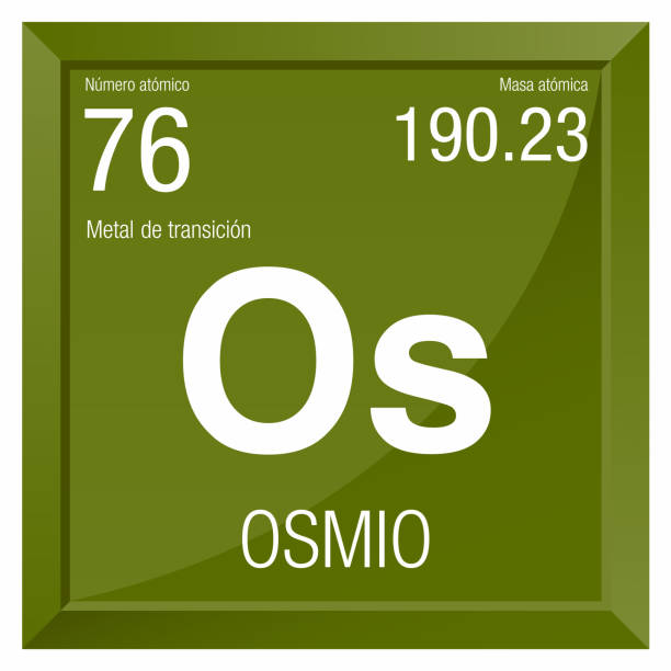 Osmio Symbol Osmium In Spanish Language Element Number 76 Of The
