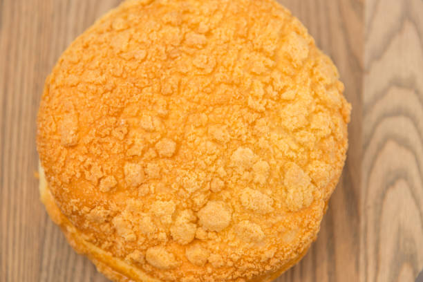 istock Fresh korean whipped bread closeup 913118134
