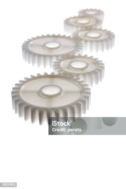 Gearwheels De Plástico - Fotografias de stock e mais imagens de Plástico - Plástico, Peça de Veículo, Dente de Engrenagem