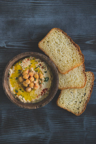 Homemade prepared humus