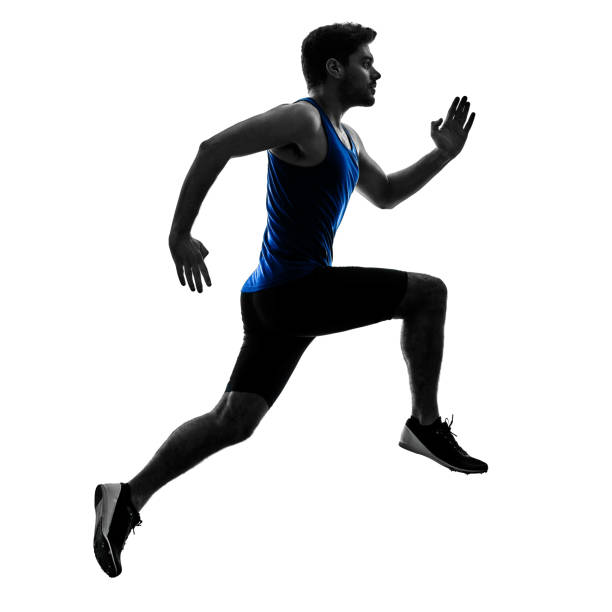 istock runner sprinter running sprinting athletics man silhouette isola 913142144