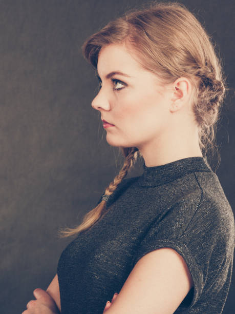 istock Angry resentful young blonde woman. 913145028