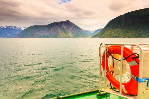 istock ship ferryboat on norwegian fjord 913150028
