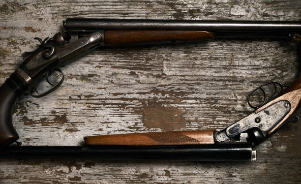 istock Double barrel hunting gun 913168760
