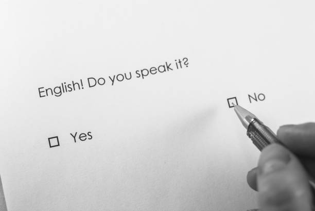 istock Survey question: English! Do you speak it? Answer: No. 913172390