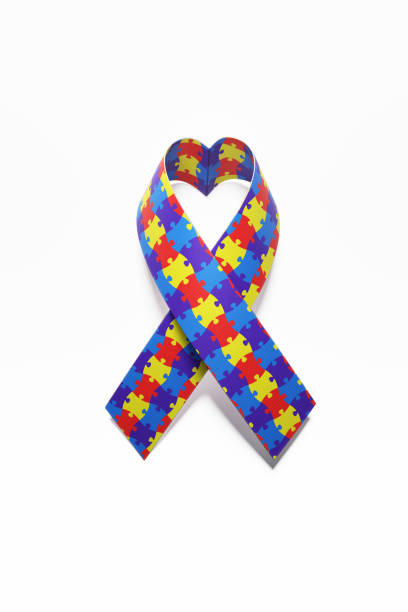 Heart Shaped Autism Awareness Ribbon