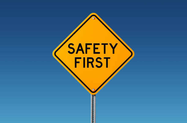 istock Safety First Sign Over Blue Sky 913179866
