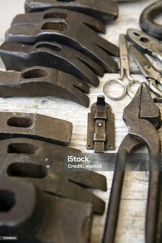 Old herramienta de trabajo - Foto de stock de Acero libre de derechos