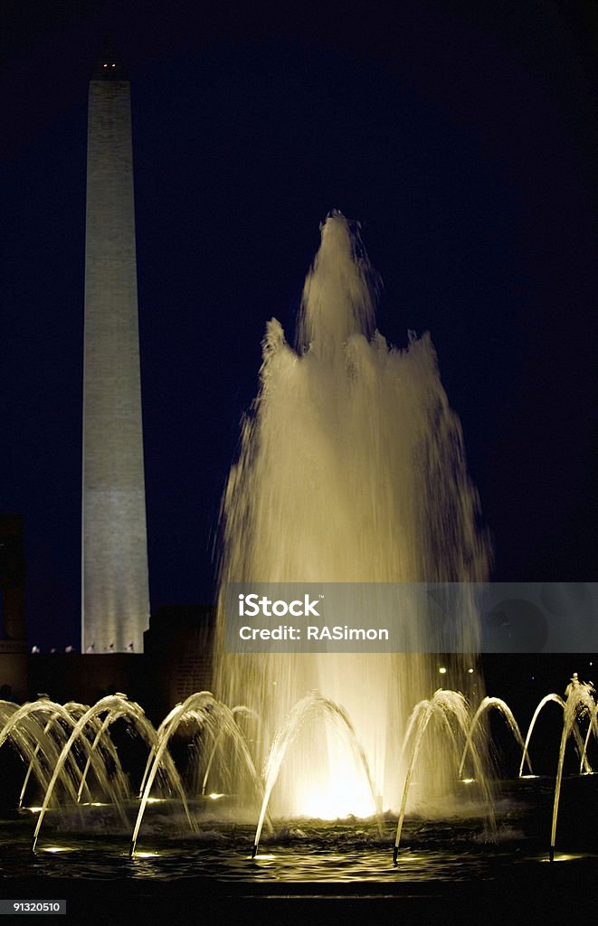 Monumentos na National Mall - Foto de stock de Bandeira royalty-free
