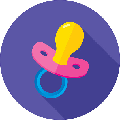 Pacifier Icon Flat