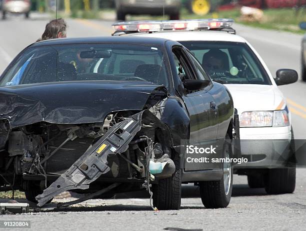 Car Accident Stock Photo - Download Image Now - Car, Dented, Asphalt