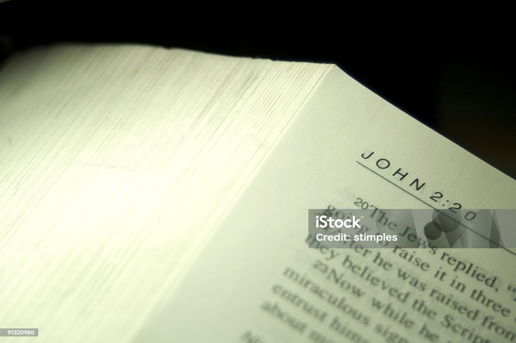 John 2:20  Bible Stock Photo