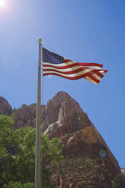 istock American flag in Zion 91321160