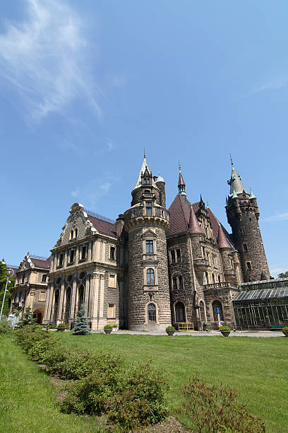 Castle in Moszna stock photo