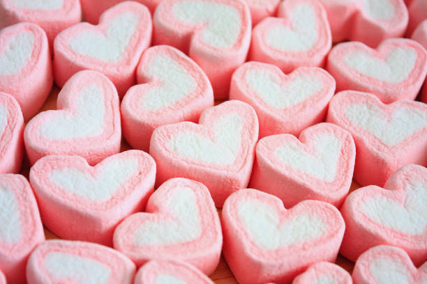 istock heart shape marshmallow for valentines background 913213856