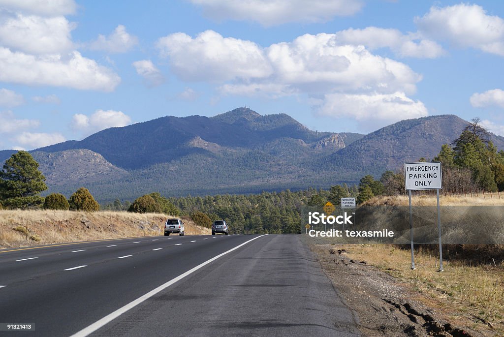 Highway with a view  Arizona Stock Photo