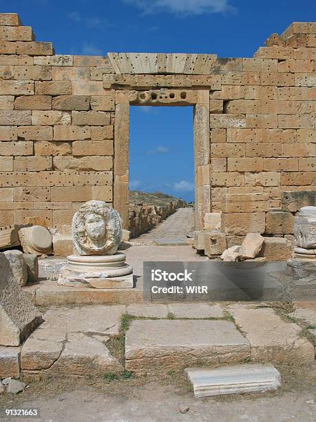 Leptis Magnaporta Di Severan Forum - Fotografie stock e altre immagini di Africa - Africa, Africa settentrionale, Ambientazione esterna