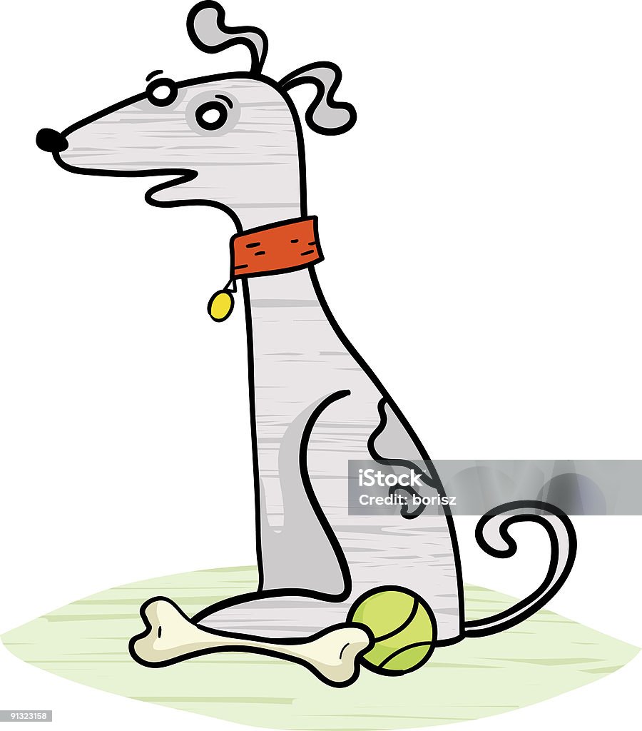 Gray Hund - Lizenzfrei Dünn Stock-Illustration