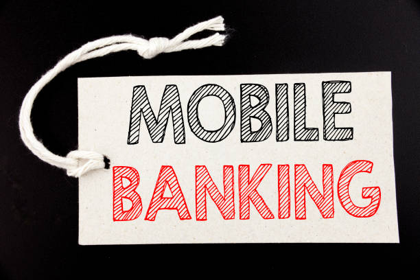 istock Handwritten text caption showing Mobile Banking. Business concept writing for Internet Banking e-bank written on price tag paper on the black vintage background. 913237402