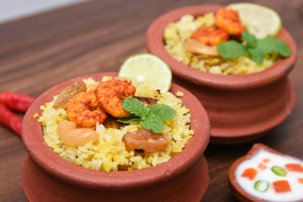 istock Biryani or biriyani Indian dish cooked basmati rice pulav 913240900