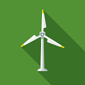 istock Wind Turbine Flat Design Environmental Icon 913241874
