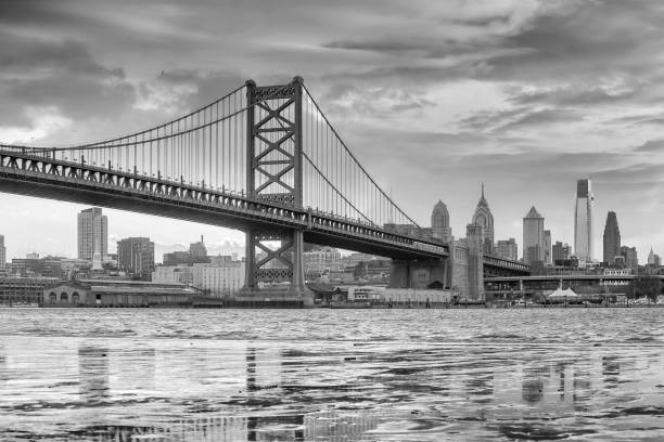 istock Philadelphia skyline, Ben Franklin bridge and Penn's landing 913243424